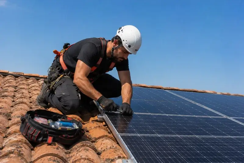 Maintenance et monitoring de panneaux solaires à Chabeuil